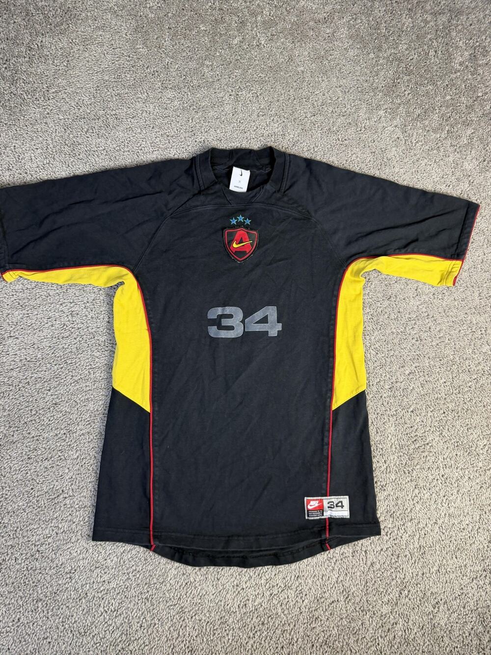 Nike X AMBUSH Shirt Mens S Black AMBUSH 34 Graphic Crewneck Jersey Cotton